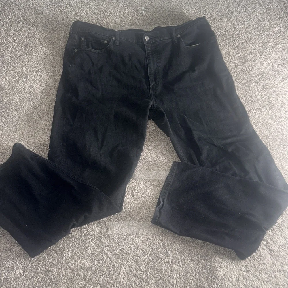 Levis 541 Jeans Mens 42x34 Black Dark Wash 18181-0147